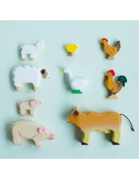 Le Toy Van Set drvenih domaćih životinja – Sunny Farm