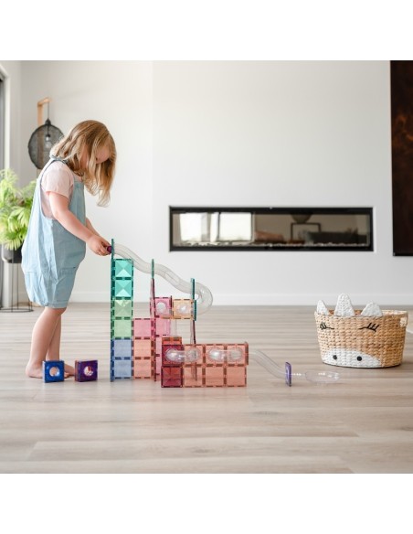 Connetix Tiles – Pastel Ball Run Expansion set (80 kom)