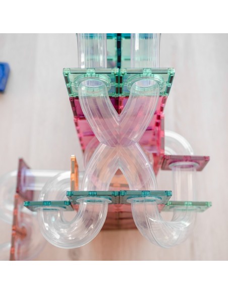 Connetix Tiles – Pastel Ball Run Expansion set (80 kom)