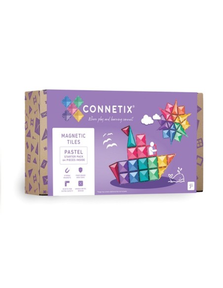 Connetix Tiles – Pastel Starter set (64 kom)